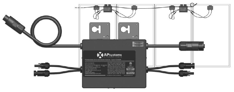 YC500A BR Micro Inversor APsystems W28 Engenharia